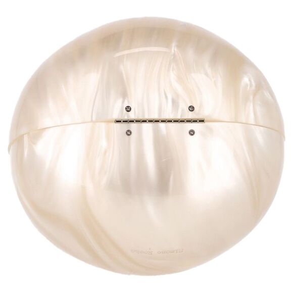 Simone Rocha Large Egg Pearl-Embellished Handbag in Ivory Acrylic - Picture 5 of 7